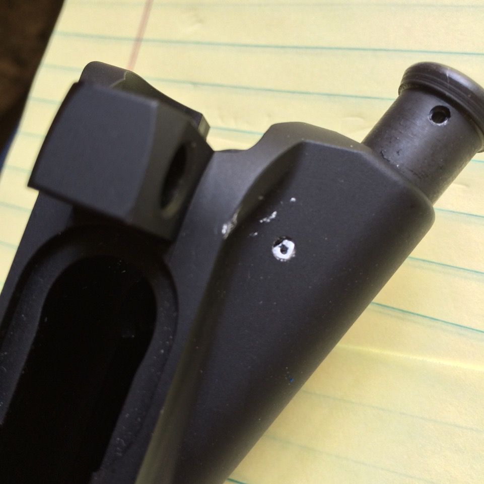 Installed forward assist and dust cover